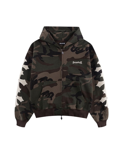 SUPPLIER（サプライヤー） パーカー ジップフーディ｜Camouflage Cross