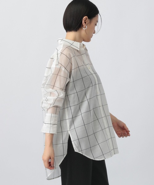 「A part by」 長袖シャツ FREE チャコールグレー レディース_画像2
