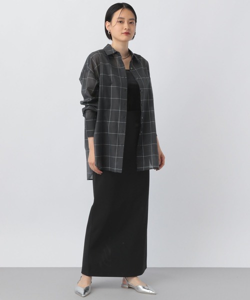 「A part by」 長袖シャツ FREE チャコールグレー レディース_画像3