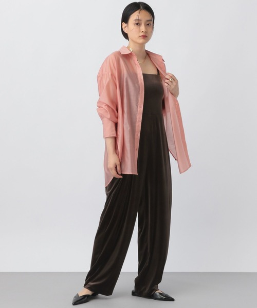 「A part by」 長袖シャツ FREE チャコールグレー レディース_画像6