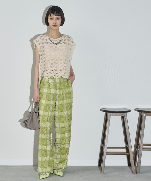 THE Yon イージーパンツ FREE ブラックミックス レディース : ZOZOTOWN