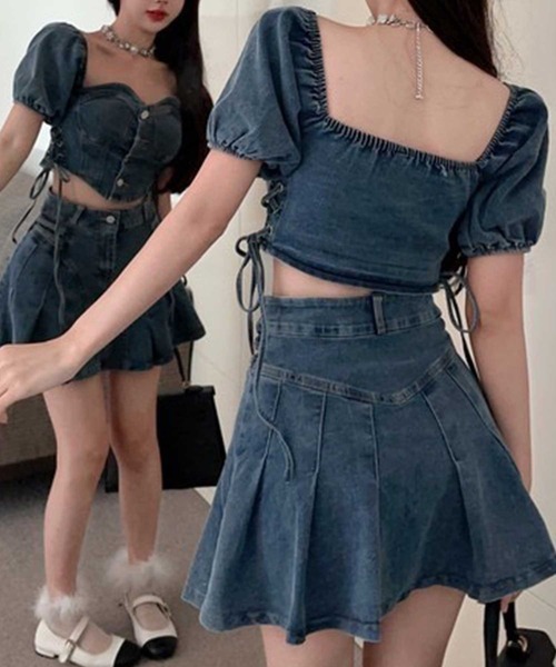 「SPIGA」 セットアップ FREE ブルー レディース_画像6