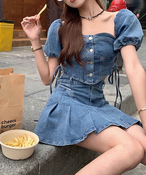 「SPIGA」 セットアップ FREE ブルー レディース_画像8