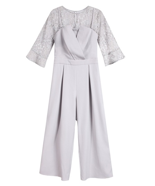 「DRESS PLUS」 7分袖カットソー L ネイビー レディース_画像2