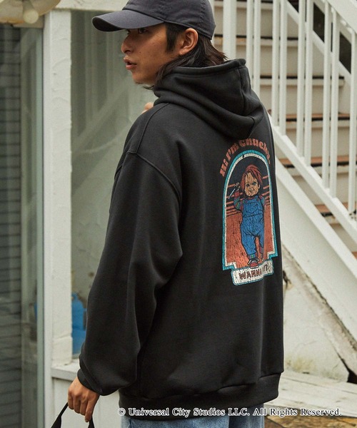 「MONO-MART」 プルオーバーパーカー L スミクロ メンズ_画像5