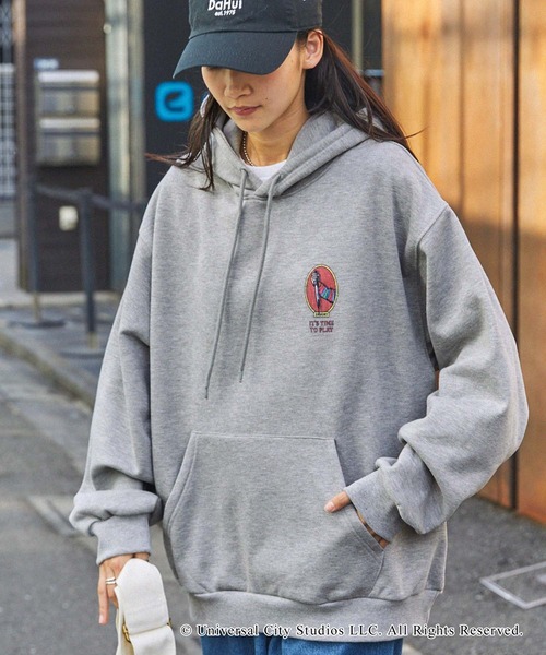 「MONO-MART」 プルオーバーパーカー L スミクロ メンズ_画像9