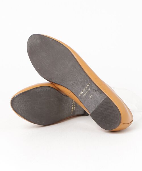 「MODE KAORI」 フラットパンプス 24cm キャメル レディース_画像3