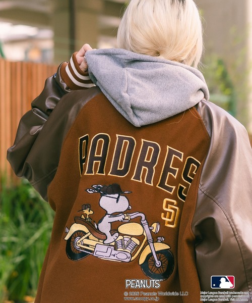 PEANUTS スタジャン 「PEANUTS×MLB」「限定・オリジナルデザイン