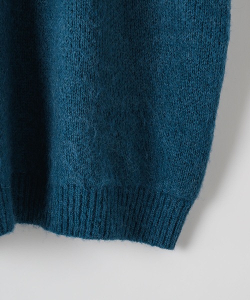 「Casper John」 長袖ニット MEDIUM グレー メンズ_画像6