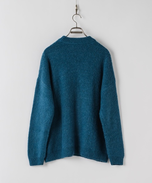 「Casper John」 長袖ニット MEDIUM グレー メンズ_画像8