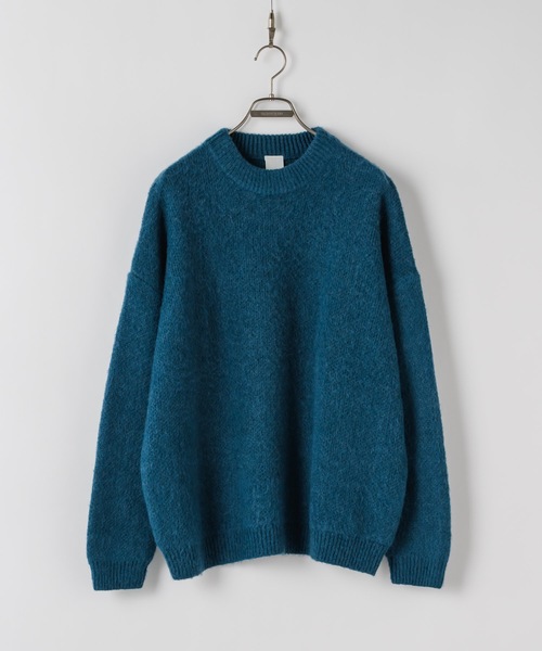 「Casper John」 長袖ニット MEDIUM グレー メンズ_画像9