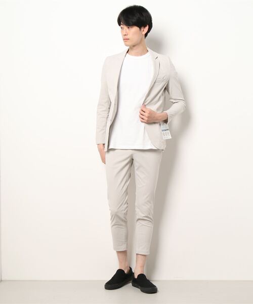 「ABAHOUSE GRAY」 セットアップ 46 グレイッシュベージュ メンズ_画像2