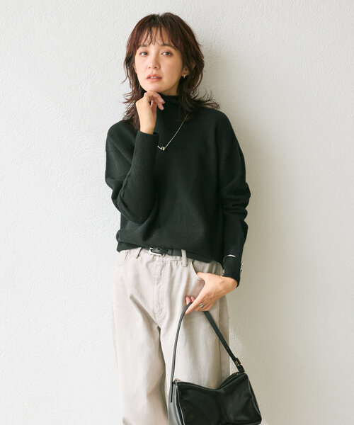 「RIVE DROITE」 長袖ニット FREE オフホワイト レディース_画像6