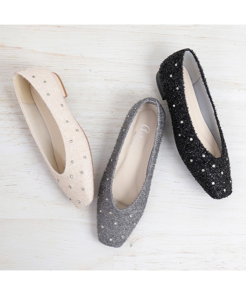 「artemis by DIANA」 フラットパンプス 24.0cm ブラック レディースの画像4