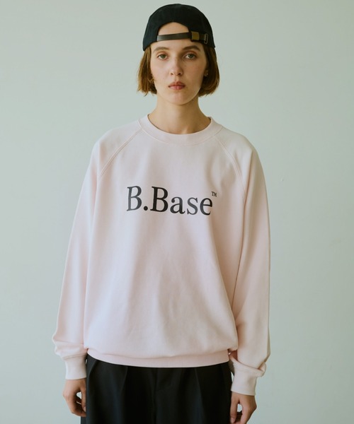 「BROKEN BASE」 スウェットカットソー MEDIUM ネイビー メンズ_画像6