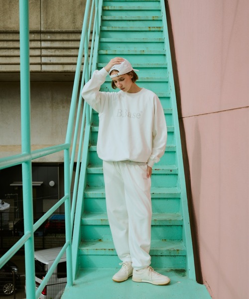 「BROKEN BASE」 スウェットカットソー MEDIUM ネイビー メンズ_画像7