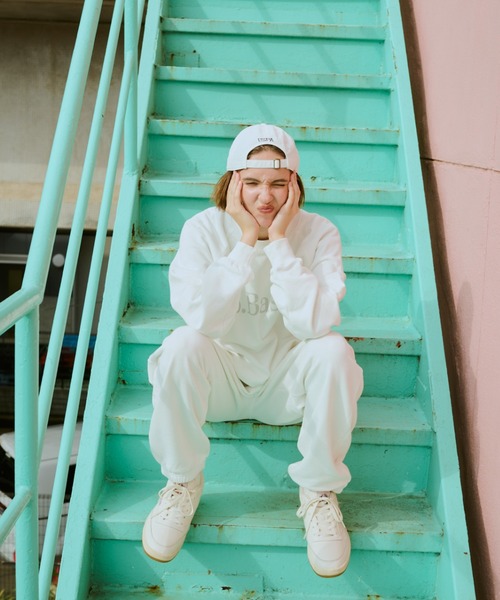 「BROKEN BASE」 スウェットカットソー MEDIUM ネイビー メンズ_画像8