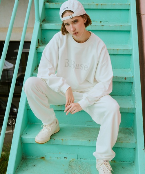 「BROKEN BASE」 スウェットカットソー MEDIUM ネイビー メンズ_画像9