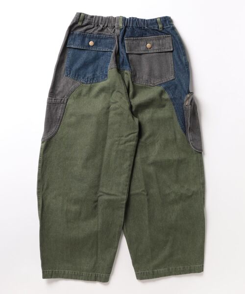 「チャイハネ」 デニムパンツ FREE カーキ メンズ_画像2