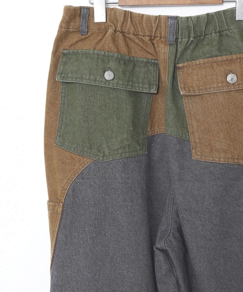 「チャイハネ」 デニムパンツ FREE カーキ メンズ_画像3