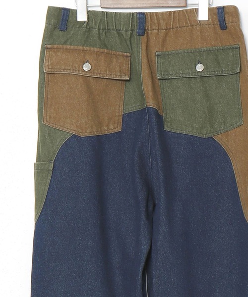 「チャイハネ」 デニムパンツ FREE カーキ メンズ_画像4