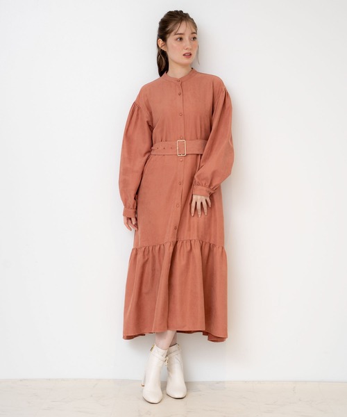 「NOELA」 長袖ワンピース M ピンク レディース_画像5