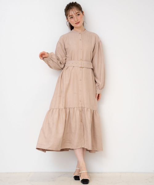 「NOELA」 長袖ワンピース M ピンク レディース_画像9