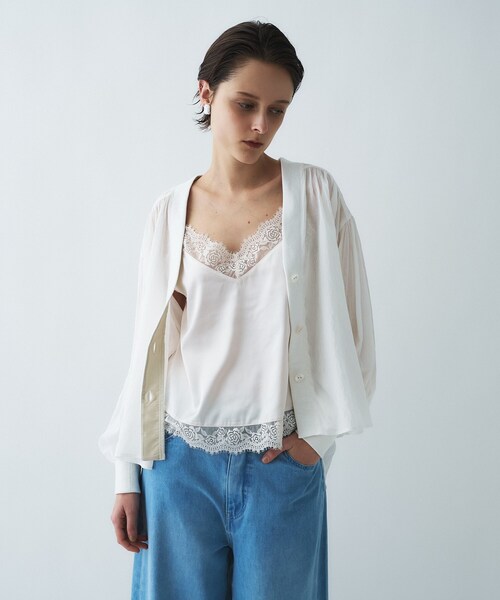 Mal.レレレさんより購入クロシェ　タンクトップ2枚セット新品未使用 cloenc（クロエンス） タンクトップ ノースリーブ 「手洗い可」サテン