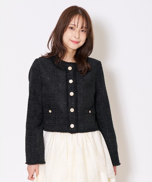 AND COUTURE（アンドクチュール） ジャケット ノーカラージャケット