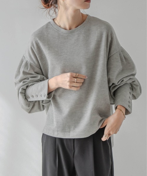 「SUGAR BISKET」 「La-gemme」長袖カットソー フリー ベージュ レディース_画像6