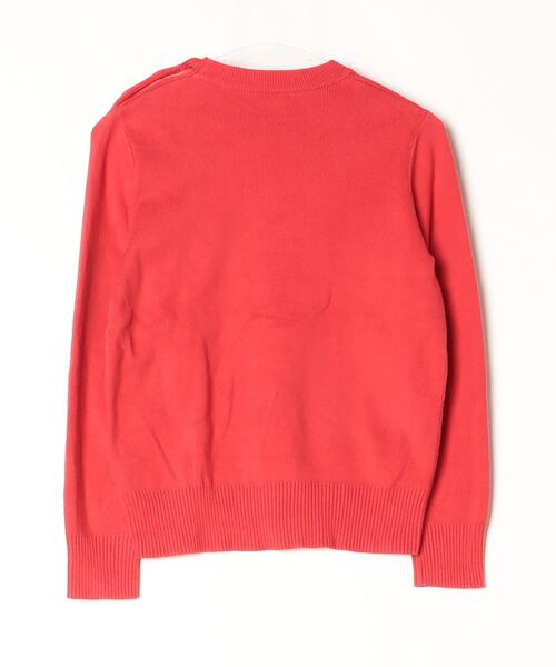 「PETIT BATEAU」 長袖ニット X-SMALL レッド レディース_画像2