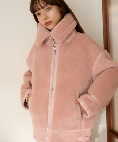 「FURFUR」 ブルゾン 1 ピンク レディースの画像