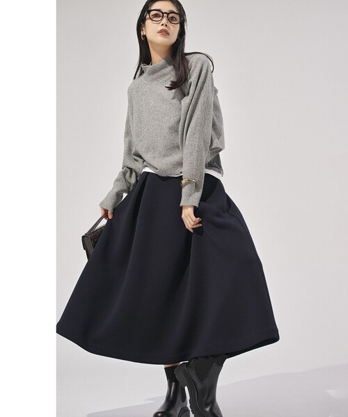 「UNFILO」 長袖ニット MEDIUM ブラック レディース_画像3