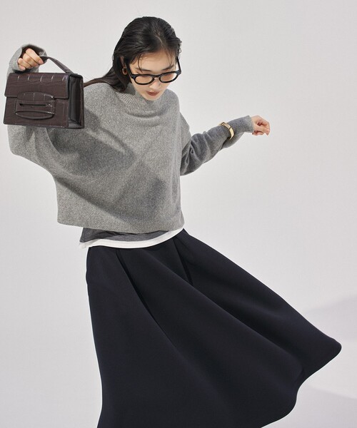 「UNFILO」 長袖ニット MEDIUM ブラック レディース_画像4