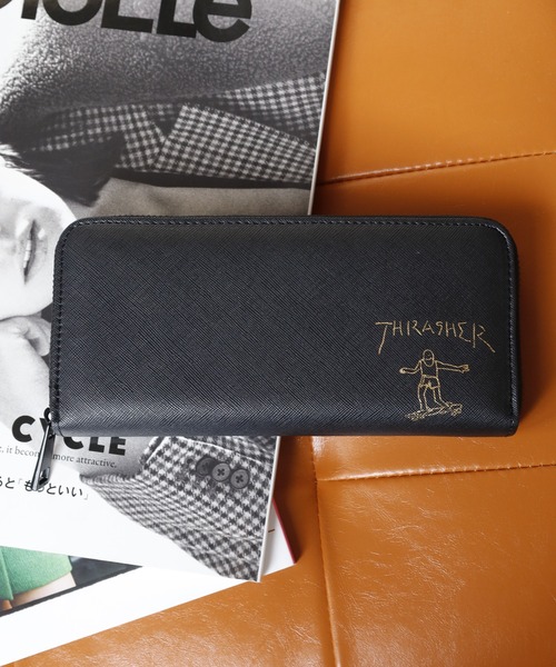 THRASHER（スラッシャー） 長財布 財布 スケボー箔押し財布 長財布＆2