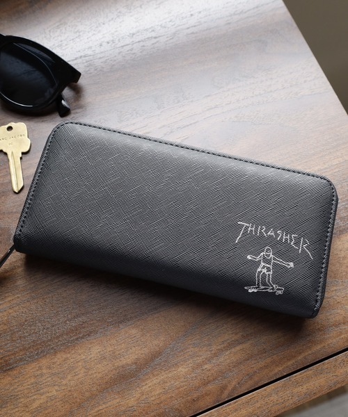 THRASHER（スラッシャー） 長財布 財布 スケボー箔押し財布 長財布＆2
