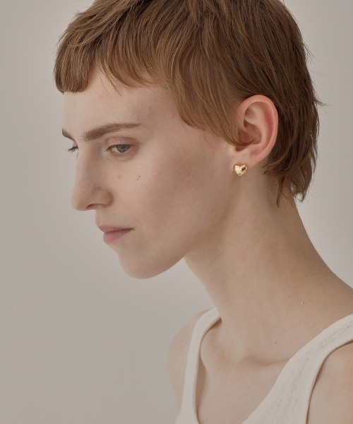 ピアス Pearl Pierced（Heart） レディース メンズの画像