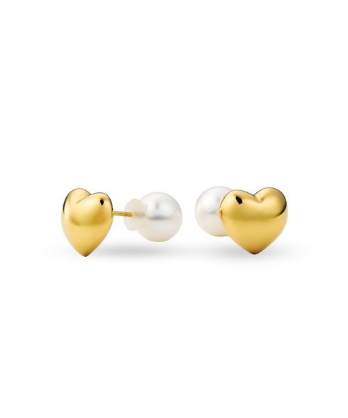 ピアス Pearl Pierced（Heart） レディース メンズの画像