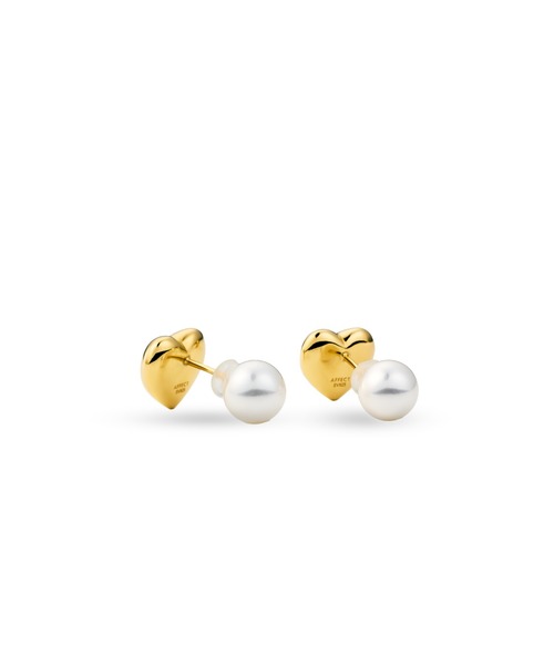 ピアス Pearl Pierced（Heart） レディース メンズの画像