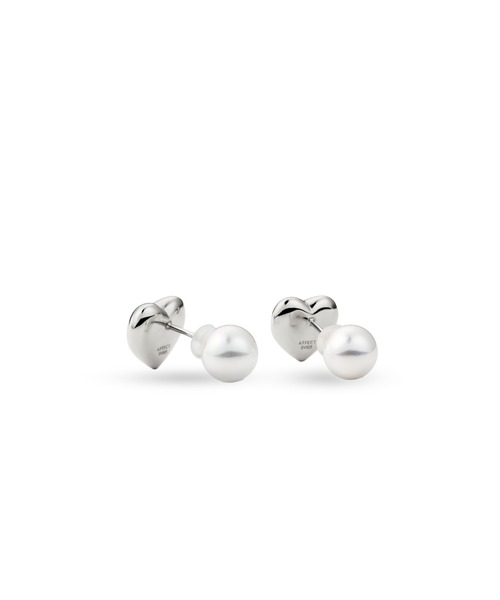 ピアス Pearl Pierced（Heart） レディース メンズの画像