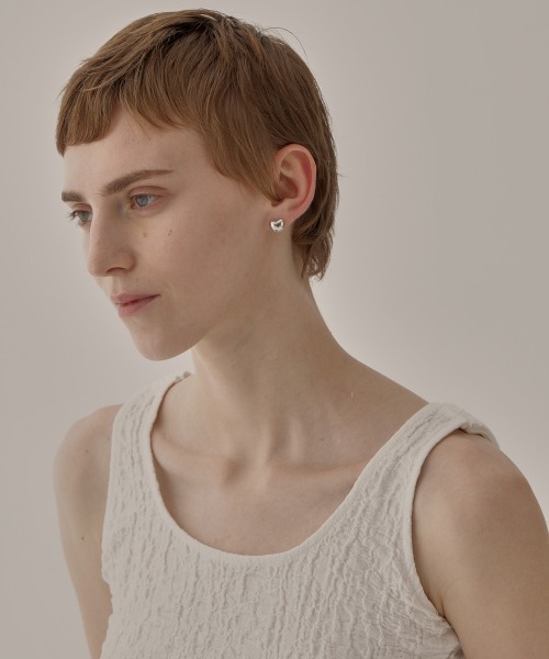 ピアス Pearl Pierced（Heart） レディース メンズの画像