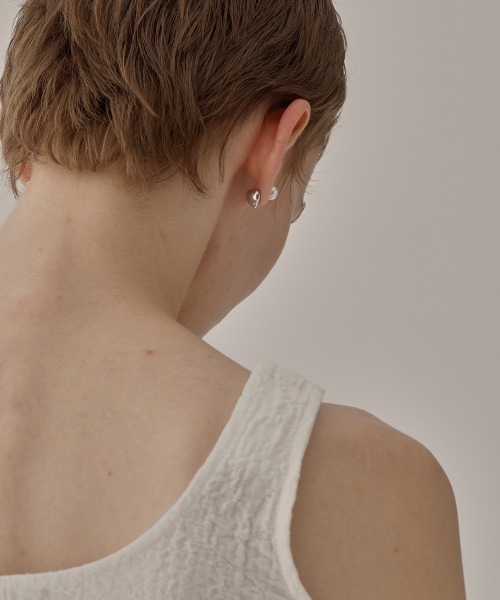 ピアス Pearl Pierced（Heart） レディース メンズの画像