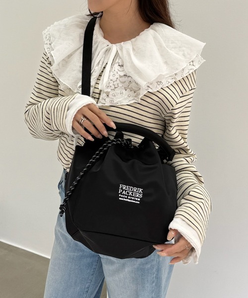 FREDRIK PACKERS フレドリックパッカーズ トートバッグ ショルダーバッグ 2WAY ブラック ユニセックス 自転車 FREDRIK PACKERS（フレドリックパッカーズ） ショルダーバッグ バッグ