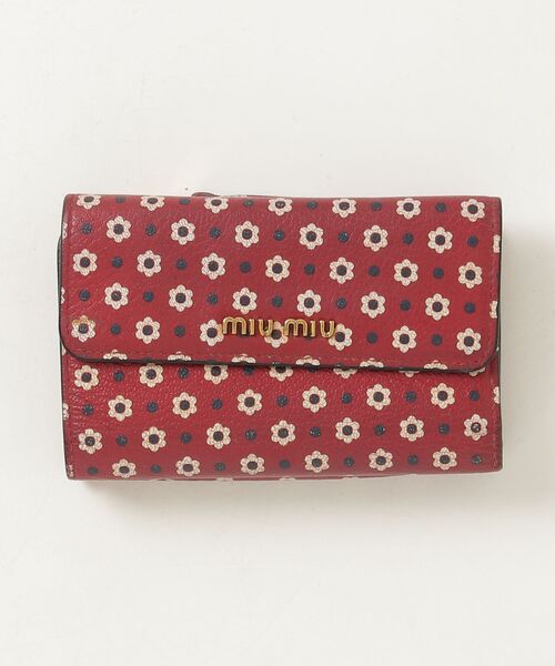 miu miu（ミュウミュウ） 財布 - レッド レディース : ZOZOTOWN Yahoo