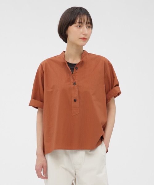 レディース MHL. シャツ ジャケット ドライコットンラミーポプリン 七 