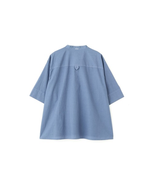 MHL.（エムエイチエル） ブラウス シャツ 半袖 COTTON RAMIE POPLIN