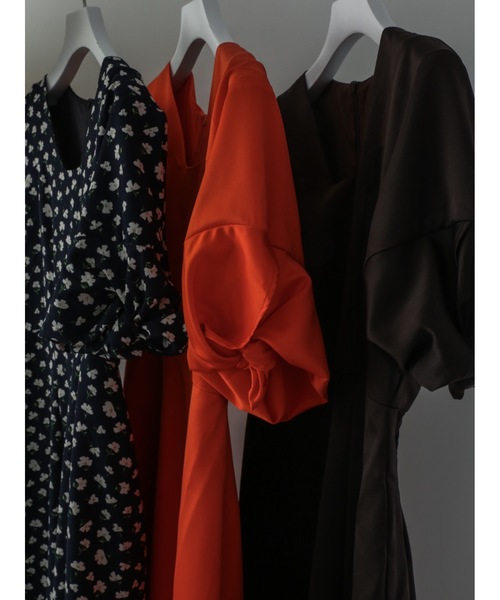 「Katrin TOKYO」 半袖ワンピース X-SMALL レッド レディース_画像6