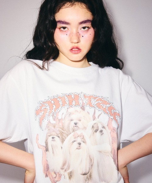 Candy Stripper（キャンディーストリッパー） tシャツ SHIH TZU METAL
