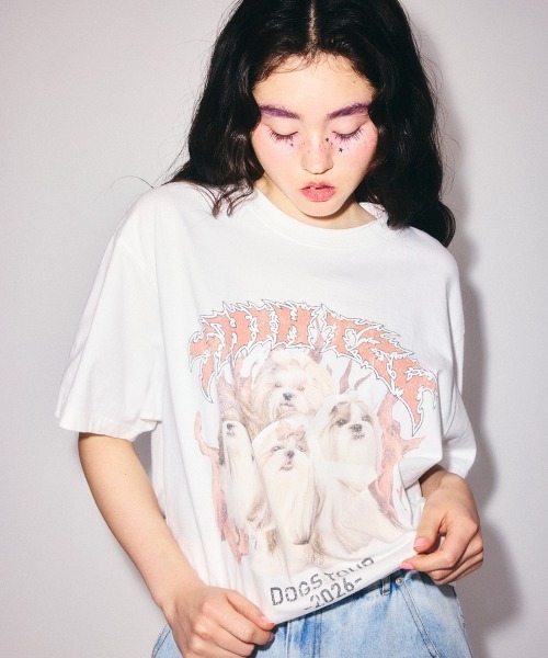 Candy Stripper　新品シャツ　定価22000円 Candy Stripper（キャンディーストリッパー） tシャツ SHIH TZU METAL