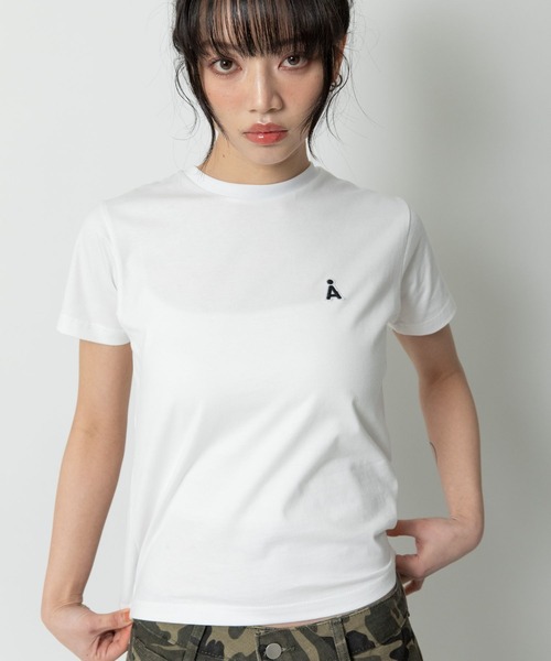 ALAND tシャツ 「UNISEX」ALAND／AロゴワッペンTシャツ レディース
